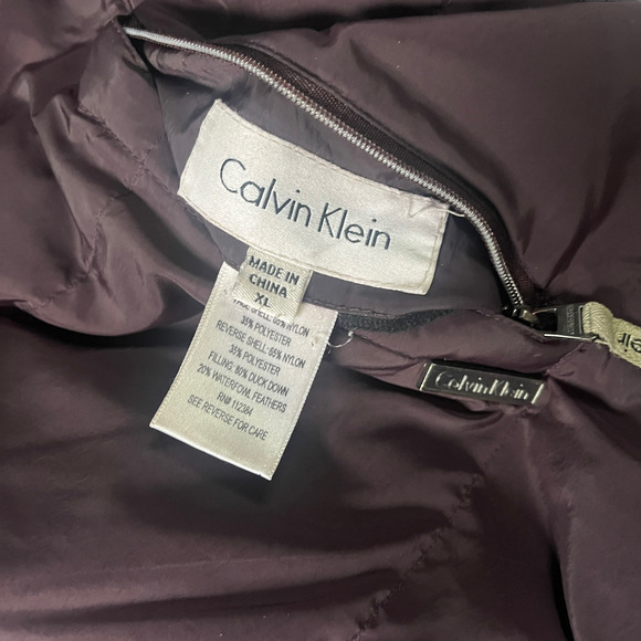 Calvin Klein Reversible Puffer Jacket Black / Purple XL‎ - Picture 5 of 9